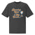 Oversized vintage-style t-shirt with playful quote “Running Late Is My Cardio – Mom Edition” in bold orange and navy lettering