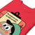 Red t-shirt with cartoon character and text 'My scrubs are cute, my skills are killer.'