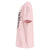 Pink hoodie with text and heart design on a white background