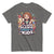 Gray t-shirt with colorful graphic and text 'If you hear silence check on the kids' on a white background