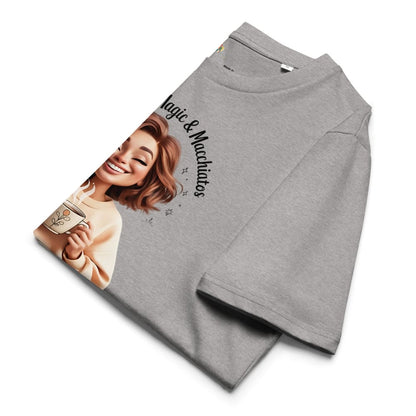Gray sweatshirt with a printed design on a white background