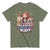 Green t-shirt with colorful graphic and text 'If you hear silence check on the kids' on a white background
