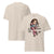 Beige t-shirt with a cartoon character and text 'Zero Patience left... for you' on a white background