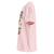 Pink hoodie with cartoon design on a white background