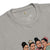 Gray t-shirt with illustrations of four women on a white background
