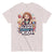 Ice grey T-shirt with cartoon character and text 'If you hear silence check on the kids' on a light background