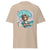 Beige t-shirt with a graphic of a woman and text 'Keep talking, I'm charting your attitude' on a white background