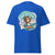 Blue t-shirt with a graphic of a nurse and text 'Keep talking, I'm charting your attitude' on a white background.