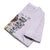 Folded light Lavender t-shirt with humorous text design on a white background