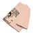 Beige sweatpants with graphic design and text on a white background