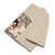 Beige sweatpants with graphic design on a white background