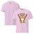 Cartoon bear holding softball bats and ball wearing a visor labeled “Softball” – printed on garment-dyed heavyweight t-shirt for sporty moms