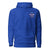 Funny embroidered nurse hoodie with pastel text saying 