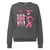 Gray sweatshirt with a pink panther graphic and 'Cool Mom Club President' text on a white background