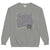 Fueled by Chalk & Dreams printed design on a vintage-style garment-dyed sweatshirt with chalkboard illustration – soft fleece ideal for teachers