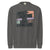 Sweatshirt design with text “Multitasking Is My Love Language” in colorful pastel blocks and checkboxes, printed on vintage-style cotton fleece.