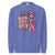 Purple sweatshirt with a pink panther graphic and 'Cool Mom Club President' text on a white background