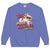 Blue sweatshirt with 'Teen Mood Handler Certified' graphic design on a white background