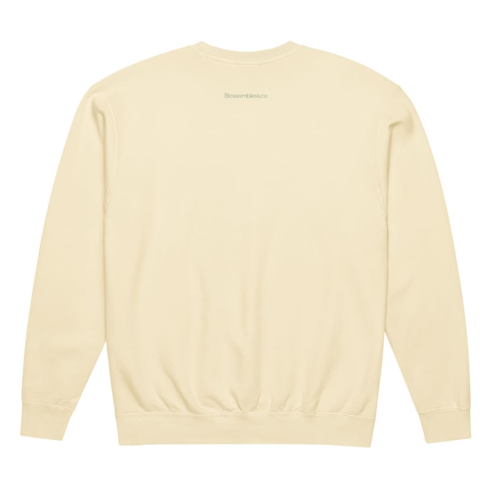 Beige sweatshirt on a white background