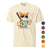 Cool cat with sunglasses holding a softball bat and coffee cup, beside text “Fueled by Coffee & Curveballs” – printed on soft heavyweight t-shirt for sporty moms