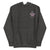 Funny embroidered nurse hoodie with pastel text saying 