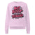 Pink sweatshirt with text 'Not Bossy Just Raising a Teenager' on a white background