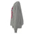 Gray sweatshirt with pink graphic on a white background