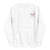Funny embroidered nurse hoodie with pastel text saying 