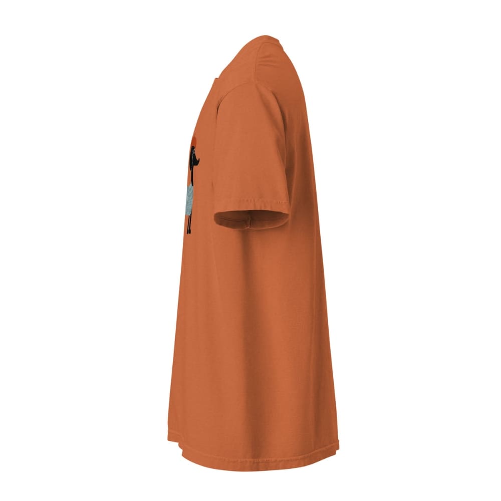 Yam orange t-shirt on a white background
