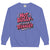 Blue sweatshirt with 'Not Bossy Just Raising a Teenager' text on a white background