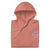 Funny embroidered nurse hoodie with pastel text saying 