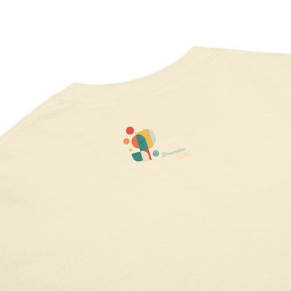 Cute squirrel nurse cartoon in scrubs, pink cap, and headset holding a softball and medical kit with the phrase “Saving Lives Between Innings” — printed on a heavyweight cotton t-shirt