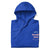 Funny embroidered nurse hoodie with pastel text saying 
