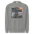 Sweatshirt design with text “Multitasking Is My Love Language” in colorful pastel blocks and checkboxes, printed on vintage-style cotton fleece.