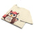 Cute cartoon owl cheerleader holding a pom-pom and clipboard, wearing a red cap with the quote “Behind Every Great Swing Is a Loud Mom” – featured on garment-dyed heavyweight cotton tee