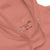 Funny embroidered nurse hoodie with pastel text saying 