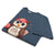 Cute cartoon owl cheerleader holding a pom-pom and clipboard, wearing a red cap with the quote “Behind Every Great Swing Is a Loud Mom” – featured on garment-dyed heavyweight cotton tee