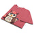 Cute cartoon owl cheerleader holding a pom-pom and clipboard, wearing a red cap with the quote “Behind Every Great Swing Is a Loud Mom” – featured on garment-dyed heavyweight cotton tee