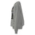 Gray sweatshirt with text and graphics on the sleeve against a white background