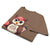 Cute cartoon owl cheerleader holding a pom-pom and clipboard, wearing a red cap with the quote “Behind Every Great Swing Is a Loud Mom” – featured on garment-dyed heavyweight cotton tee