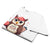 Cute cartoon owl cheerleader holding a pom-pom and clipboard, wearing a red cap with the quote “Behind Every Great Swing Is a Loud Mom” – featured on garment-dyed heavyweight cotton tee
