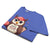 Cute cartoon owl cheerleader holding a pom-pom and clipboard, wearing a red cap with the quote “Behind Every Great Swing Is a Loud Mom” – featured on garment-dyed heavyweight cotton tee