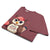Cute cartoon owl cheerleader holding a pom-pom and clipboard, wearing a red cap with the quote “Behind Every Great Swing Is a Loud Mom” – featured on garment-dyed heavyweight cotton tee