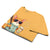 Cool cat with sunglasses holding a softball bat and coffee cup, beside text “Fueled by Coffee & Curveballs” – printed on soft heavyweight t-shirt for sporty moms