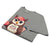 Cute cartoon owl cheerleader holding a pom-pom and clipboard, wearing a red cap with the quote “Behind Every Great Swing Is a Loud Mom” – featured on garment-dyed heavyweight cotton tee