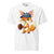 Cartoon fox with a baseball glove and blue cap reading “Míny” – printed on premium heavyweight cotton T-shirt for moms who love fun and comfort