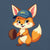 Cartoon fox with a baseball glove and blue cap reading “Míny” – printed on premium heavyweight cotton T-shirt for moms who love fun and comfort