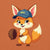 Cartoon fox with a baseball glove and blue cap reading “Míny” – printed on premium heavyweight cotton T-shirt for moms who love fun and comfort
