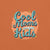 Graphic t-shirt with text “Cool Moms Raise Cool Kids” in bold vintage font – fun parenting design on soft garment-dyed cotton tee