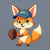 Cartoon fox with a baseball glove and blue cap reading “Míny” – printed on premium heavyweight cotton T-shirt for moms who love fun and comfort